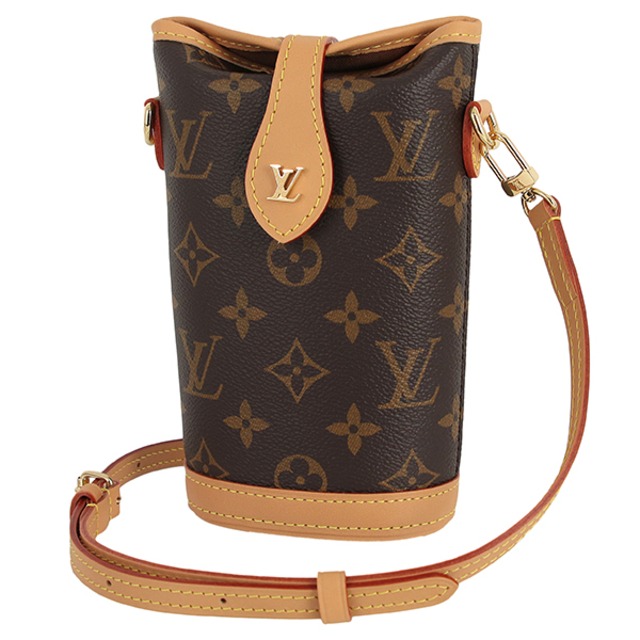 New LOUIS VUITTON ルイヴィトン フォールドミーポーチ モノグラム ブラウン  ショルダーバッグ ポシェット クロスボディバッグ ミニバッグ 新品
