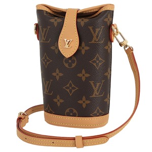 New LOUIS VUITTON ルイヴィトン フォールドミーポーチ モノグラム ブラウン ショルダーバッグ ポシェット クロスボディバッグ ミニバッグ 新品