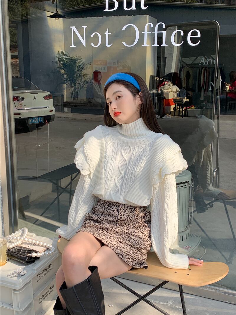 セーター スタイルジャケット レディーススプリングルーズトップス 春物 ブラックストロベリース46155272718