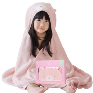【在庫のみ】ふんわり ベビーバスローブ 出産祝い オーガニックコットン100％ 安全検査合格品 バスタオル おくるみ 男の子 女の子 新生児 クマ ゾウ カバ ウサギ アヒル サル