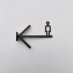 ARROW SIGN/サインボード/看板/ピクトグラム/アイアン製/送料無料(北海道・沖縄・離島除く)