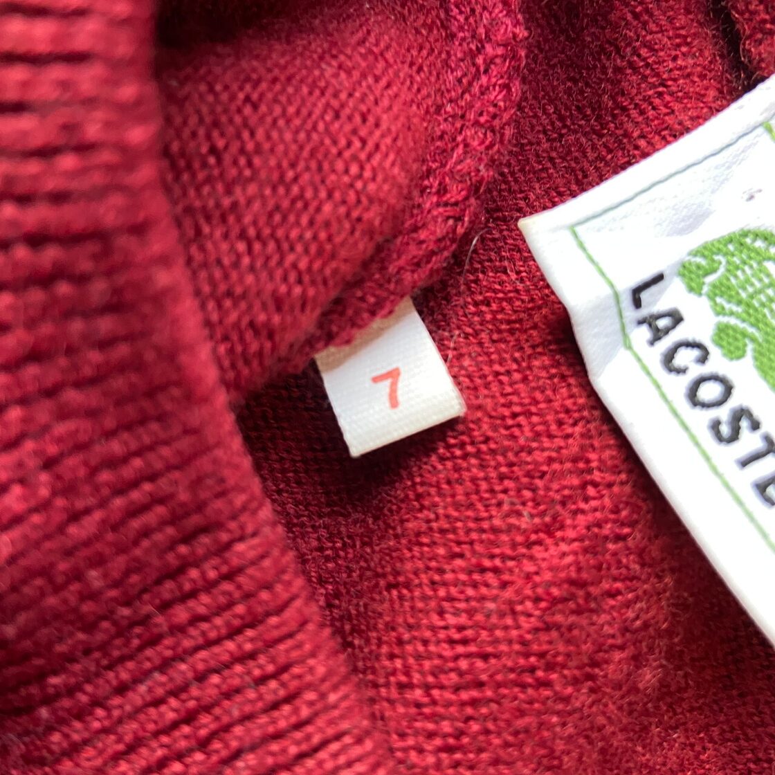 スペイン製 80年代 LACOSTE ラコステ ニットセーター メンズL相当 古着 