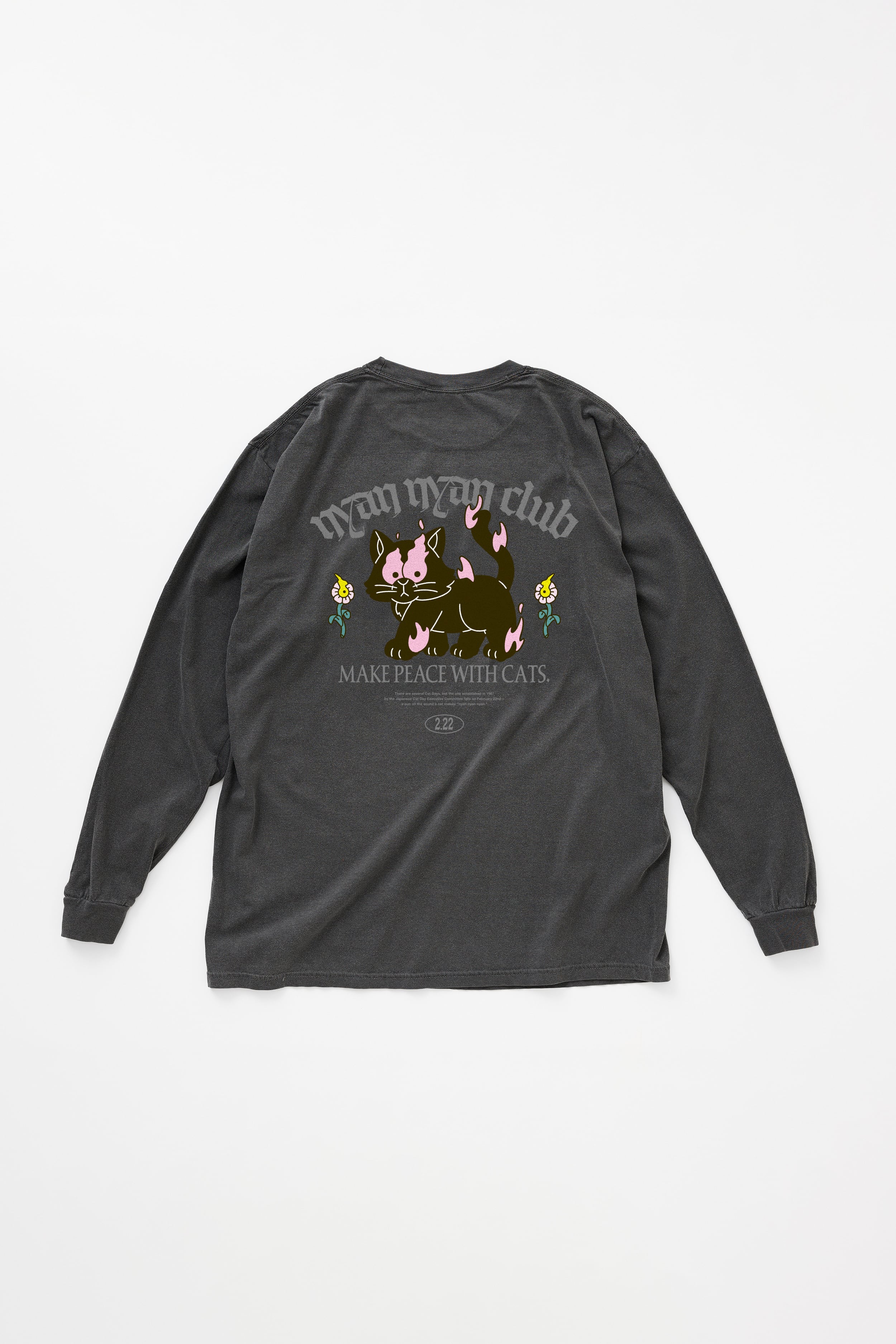 その他 nyan nyan nyan club】黒 L/S T-shirt | JANNU-2