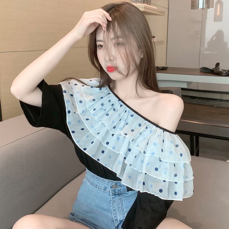 サマースタイルシャツ トップス レディース 夏物 ハンチェンe2695965612