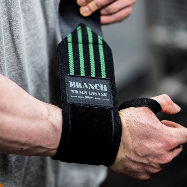 受注輸入】 Hardcore Wrist Wraps Black/Grey | Fitness Gear Online