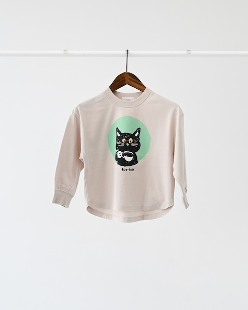 FOV(フォブ) / F/B cat L/S Tシャツ / サンド / 90-130cm