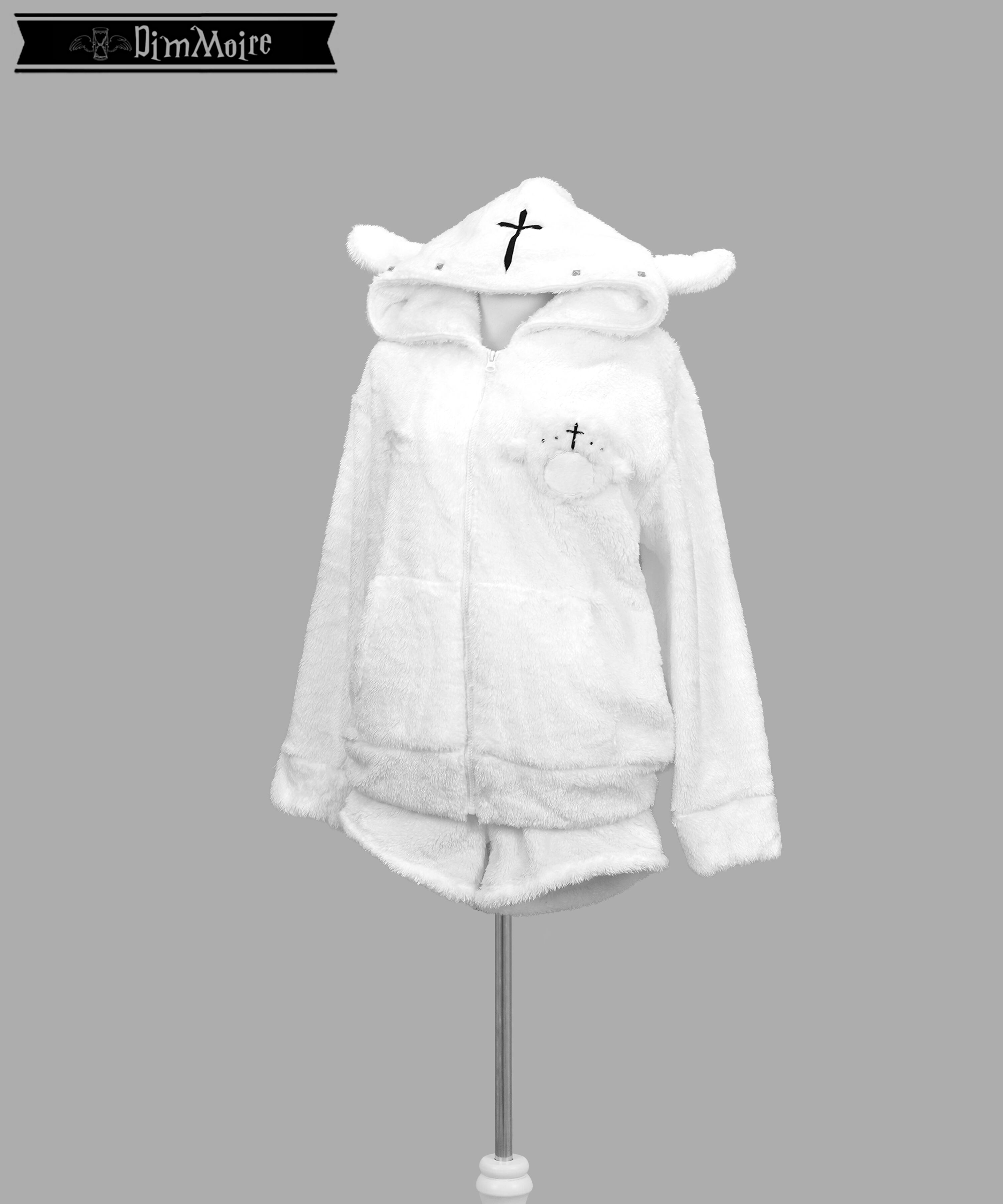 DimMoire ディムモアール 子羊ちゃんもこもこルームウェア White M DimMoire【ディムモアール】子羊ちゃんもこもこルームウェア/White