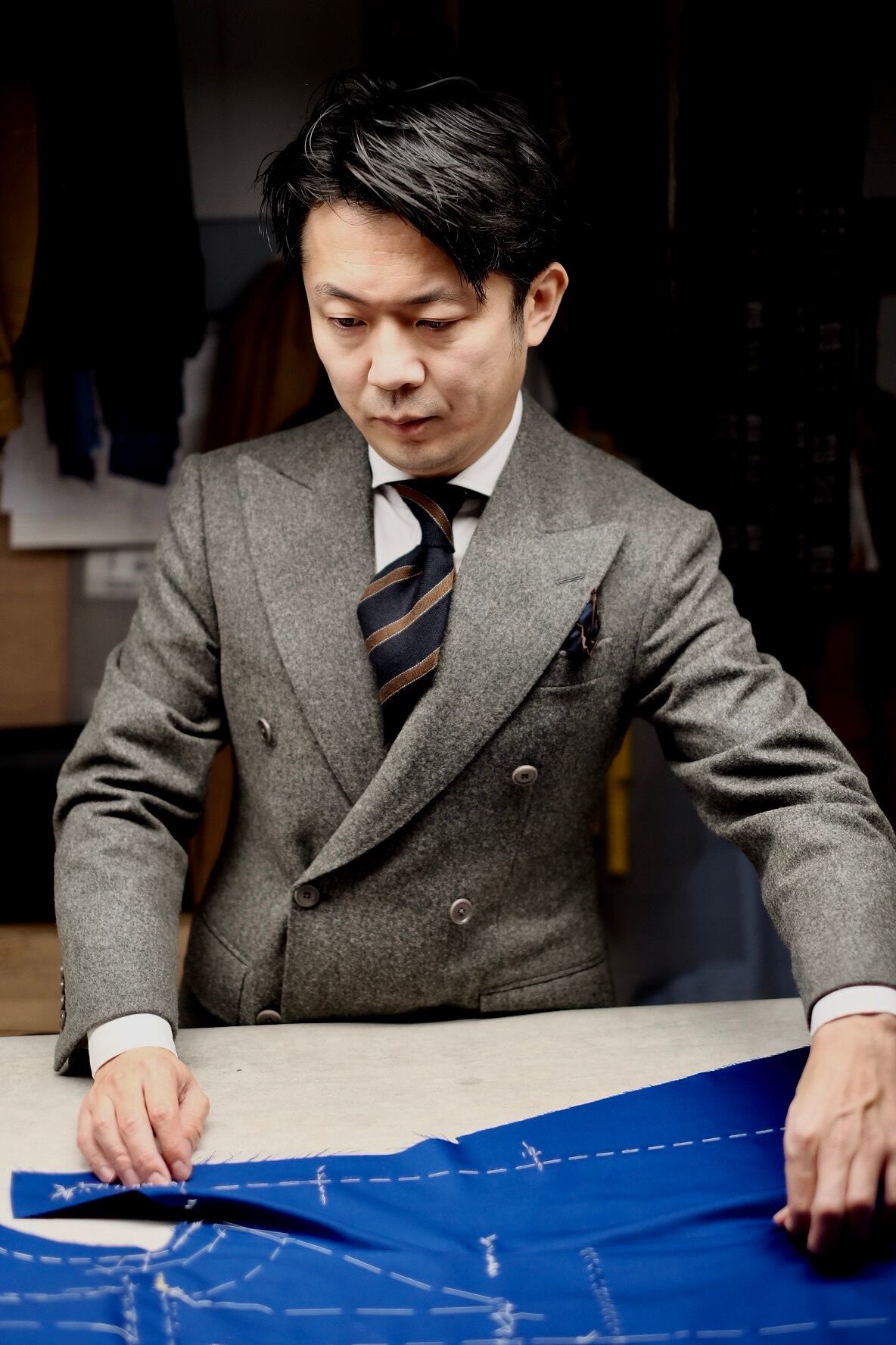 小さな店] ヴィンテージネクタイ高級英国紳士ポリエステルソフト 