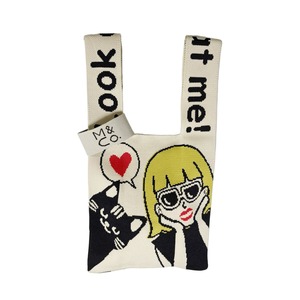 ニットバッグ マリン／キャット（Knit Bag Marine/Cat）