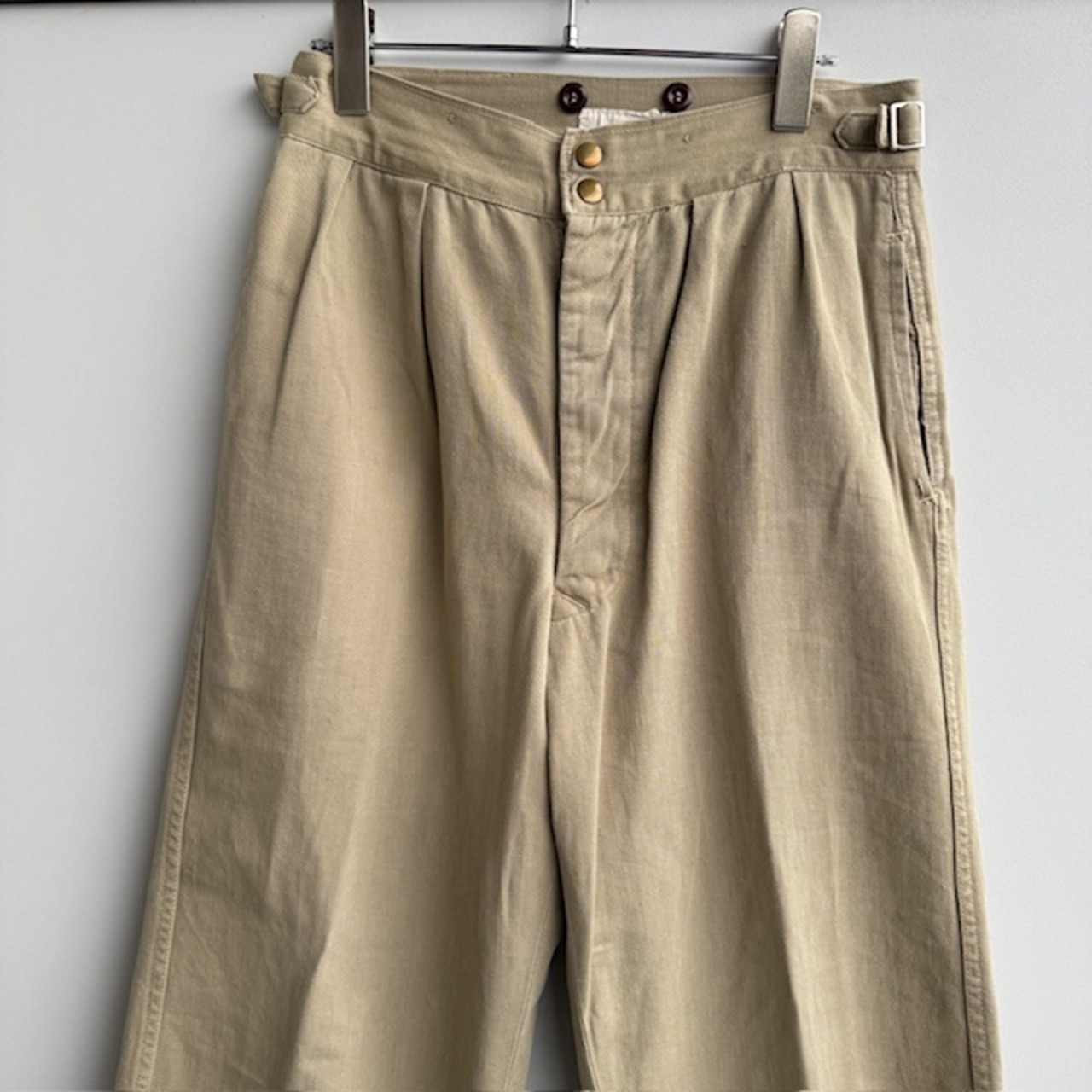 オーストラリア軍 Australian Army グルカパンツ 50s カーキドリル 2プリーツ ミリタリー ヴィンテージ古着 画像4