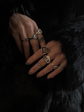 Silver 925 ring white oval-4-1