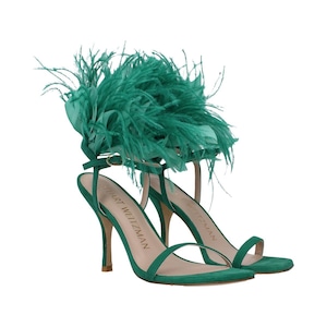 STUART WEITZMAN スチュアートワイツマン レディース サンダル スエード グリーン