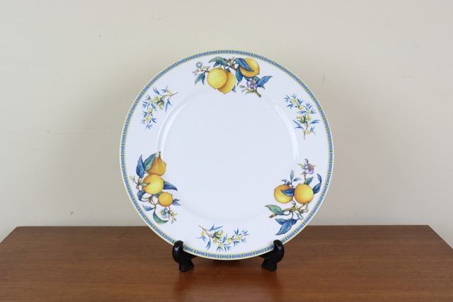 ウェッジウッド　シトロン　プレート27cm　大皿　レモン　ブルー　WEDGWOOD　イギリス　ヴィンテージ　つ133