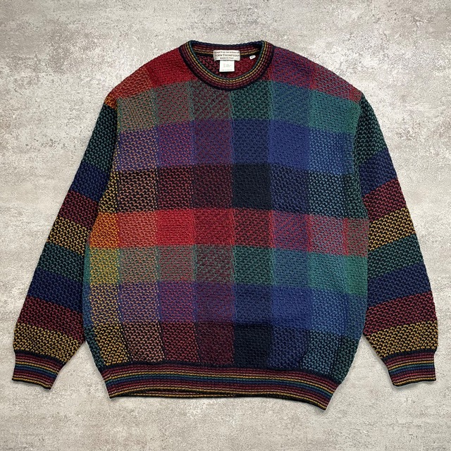 NORM THOMPSON WOOL BLEND KNIT SWEATER SIZE XL (USED)