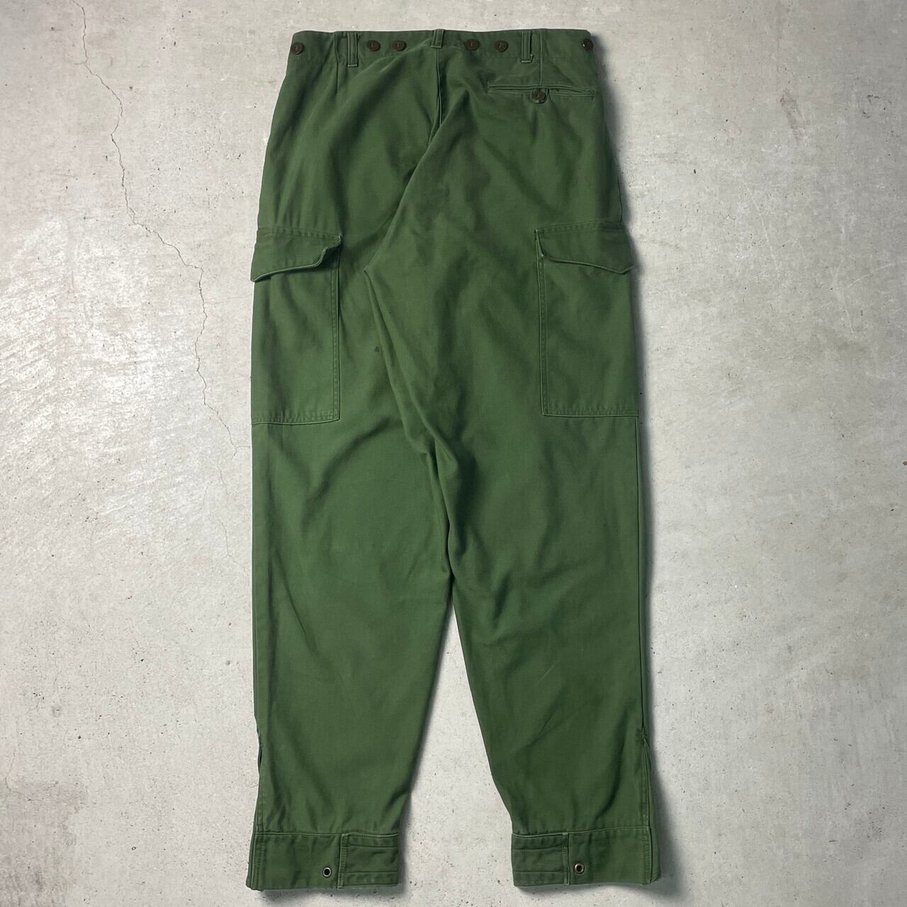 スウェーデン軍 M-59 カーゴパンツ ミリタリーパンツ メンズW32相当