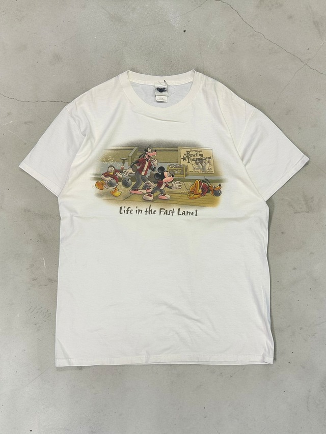 ［90s'］Disney Catalog Mickey&Friends Print T-shirt L