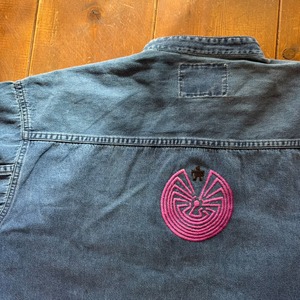 ナスングワム【Nasngwam】Indian motif Denim Shirt　Mサイズ