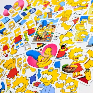 送料無料!【 The Simpsons / シンプソンズ 】【2】STICKER(ステッカー)50枚SET 〚アメリカン雑貨 アメトイ〛