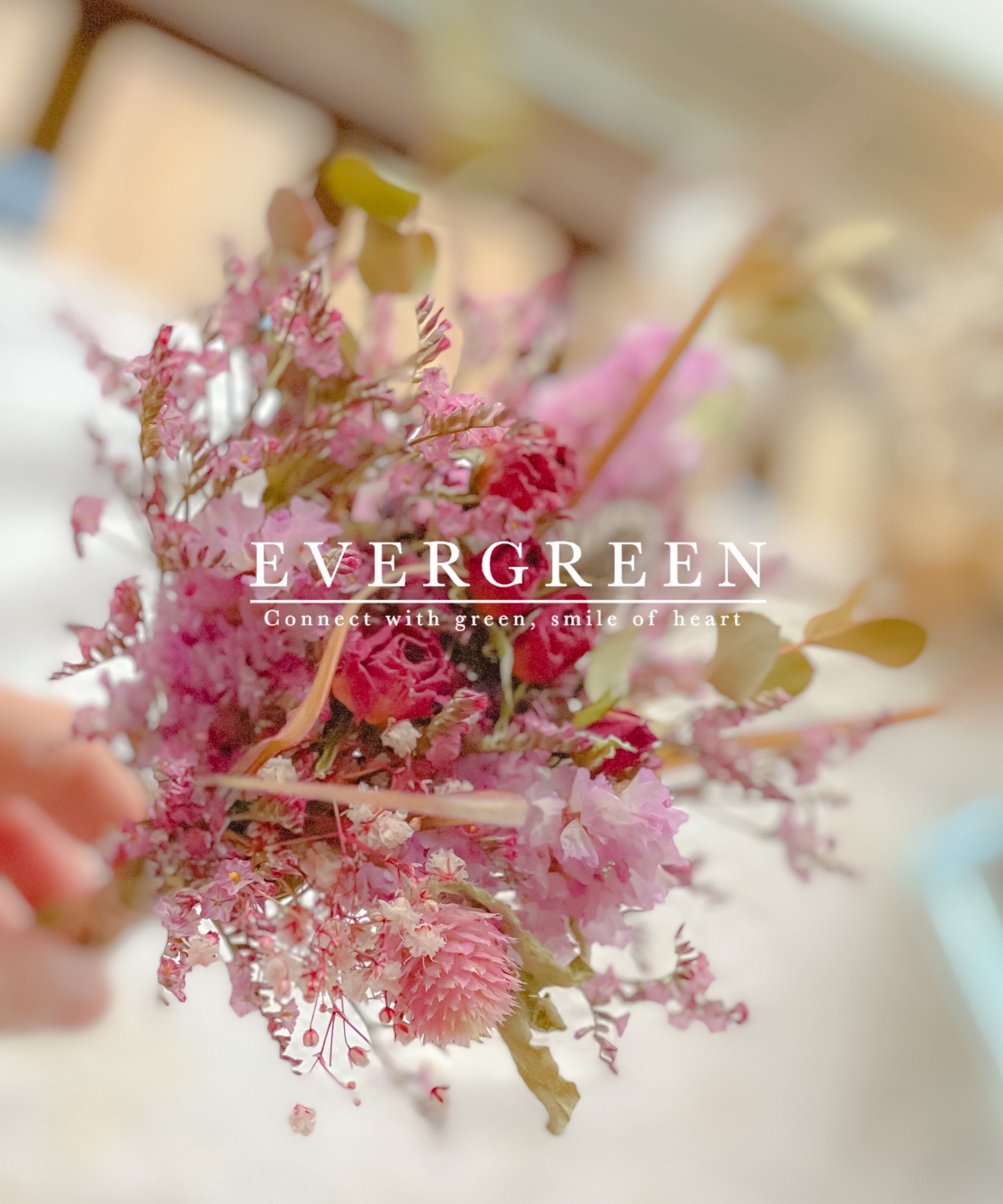 ランプ型ドライフラワー瓶詰め | EVERGREEN Flower