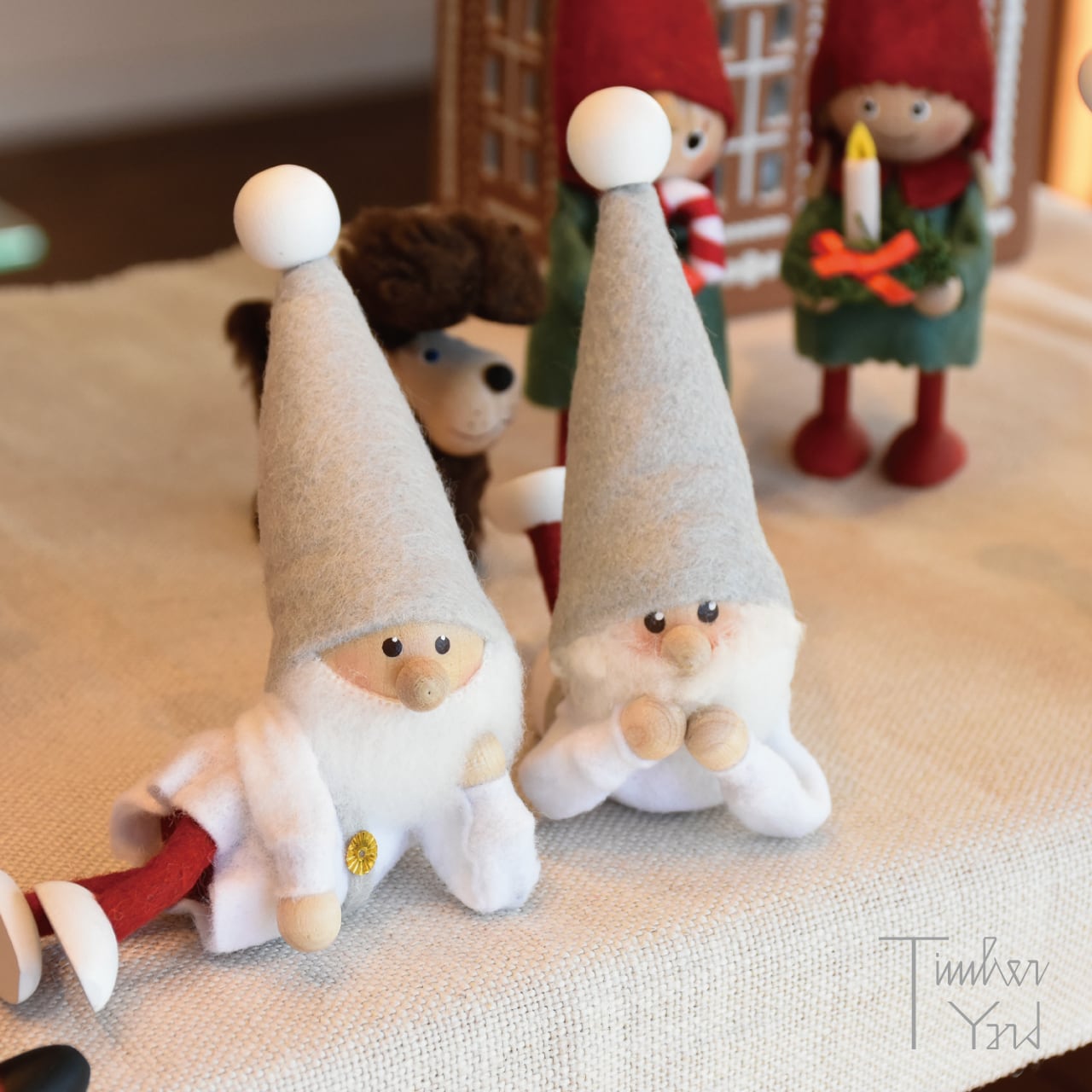 ノルディカニッセ 寝転がるサンタ 白ひつじセット ノルディカニッセ