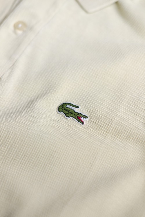 [80's] "CHEMESE LACOSTE" Moss stitch S/S Knit Polo