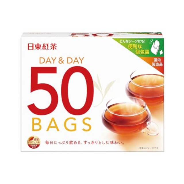 日東紅茶 DAY&DAY ティーバッグ 50袋入り