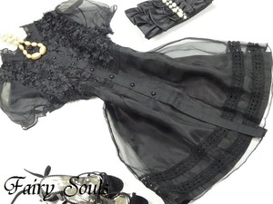 ★中国シルク100％（裏）☆9号☆オーガンジーワンピ(OPN8555) 