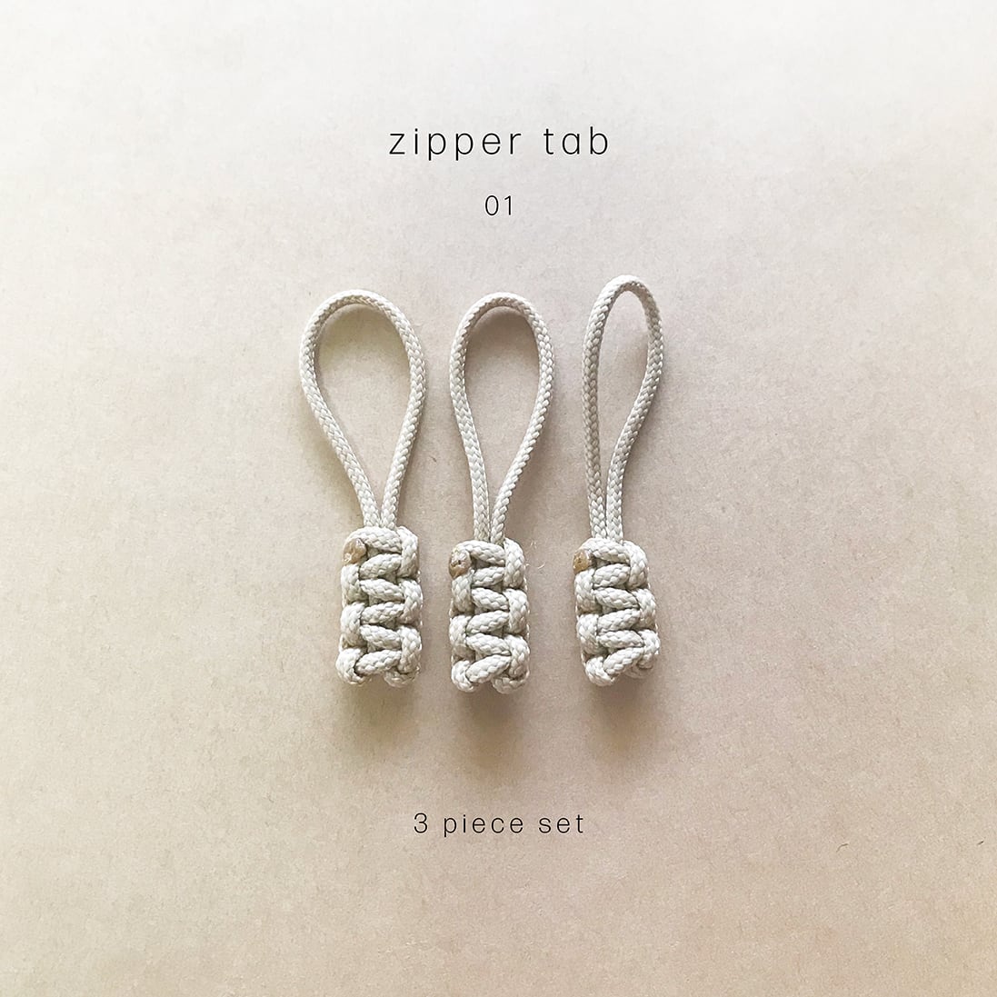 ジッパータブ ショートタイプ パラコード オリジナル 3本セット | GO