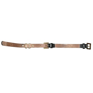DOLCE&GABBANA leather × metal logo bracelet