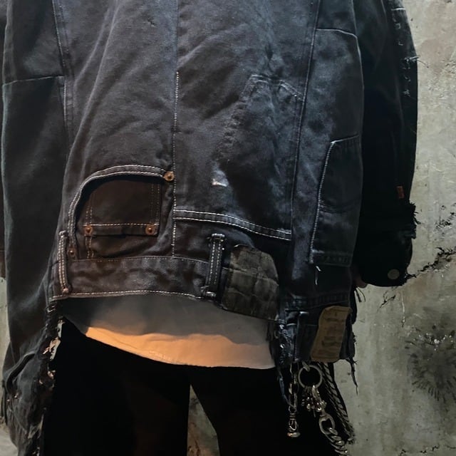 VINTAGE REMAKE】ZAC VARGAS / Remake Denim Jacket | AYIN VINTAGE REMAKE】ZAC VARGAS / Remake Denim Jacket | AYIN