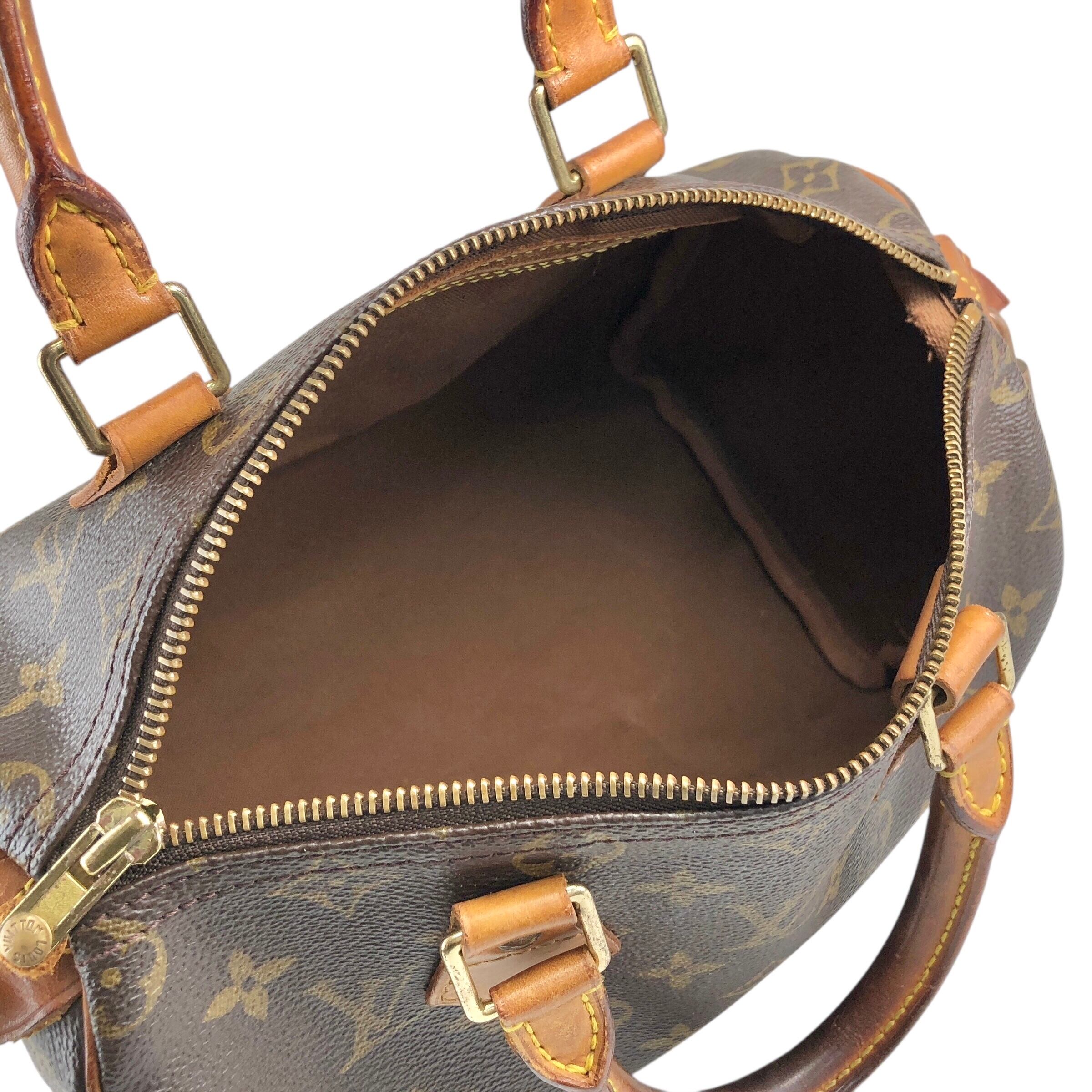 LOUIS VUITTON ルイヴィトン モノグラム ハンドバッグ ブラウン PVC