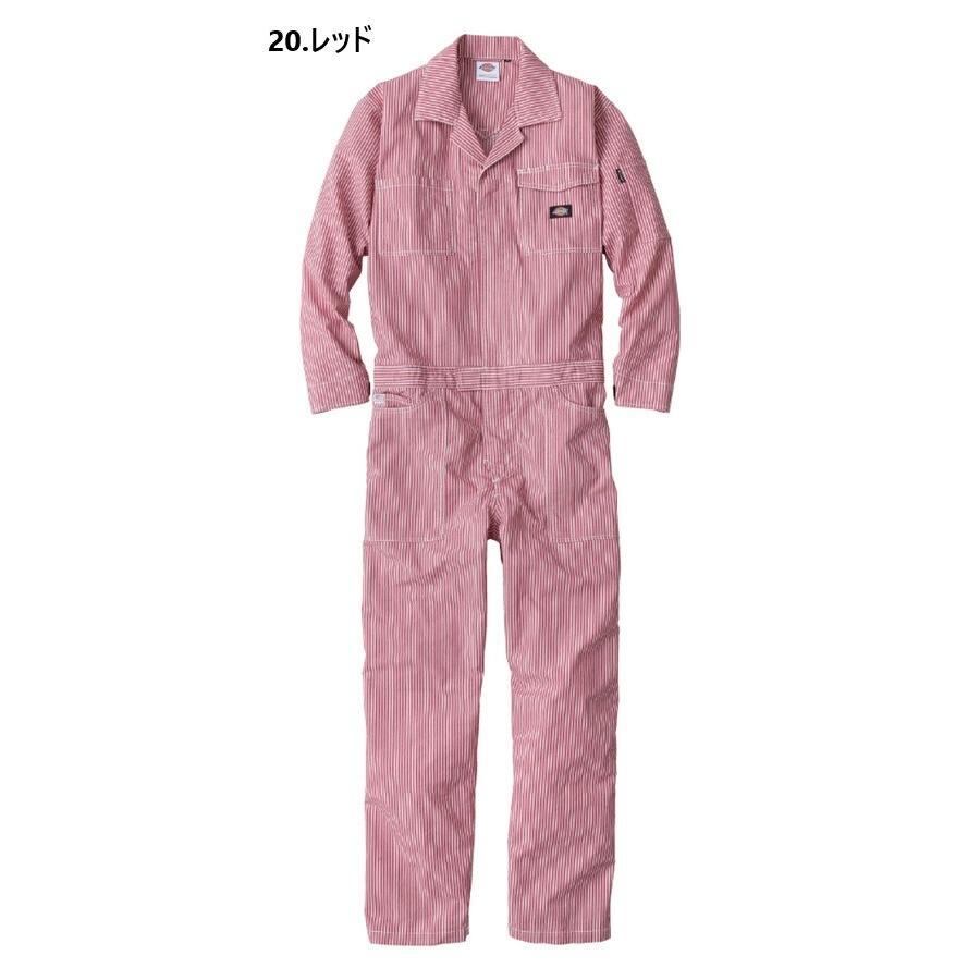 3L D-7106 ライトストレッチヒッコリーツナギ DICKIES 夏用 作業服