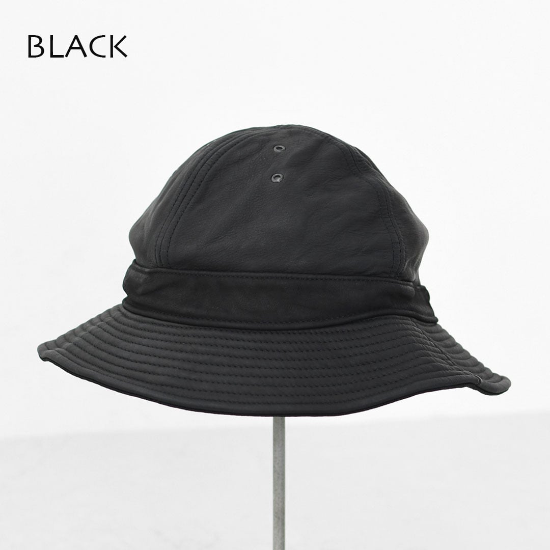 DECHO バケットハット ファティーグハット デニム 革 レザー DECHO（デコー） ハット メンズ 帽子DECHO LEATHER FATIGUE HAT レザー