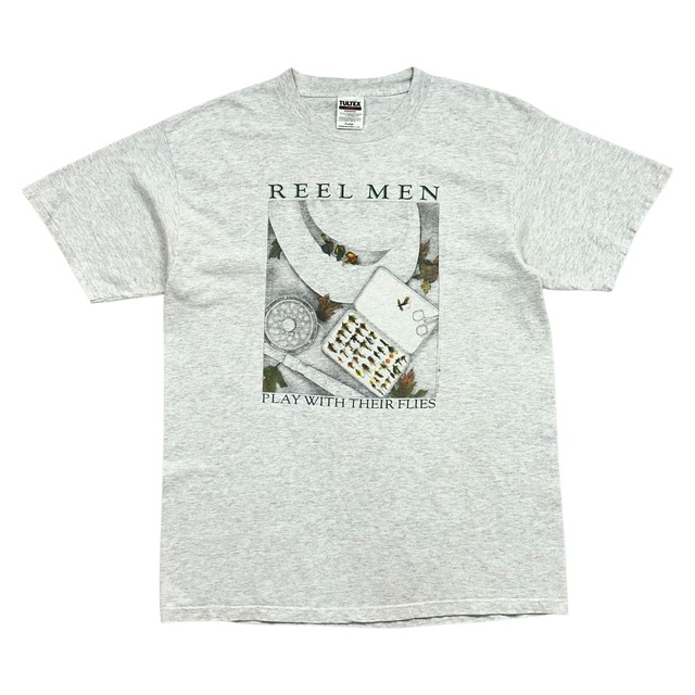 REEL MEN FLY FISHING GRAPHIC 1999 T-SHIRT SIZE XL (USED)
