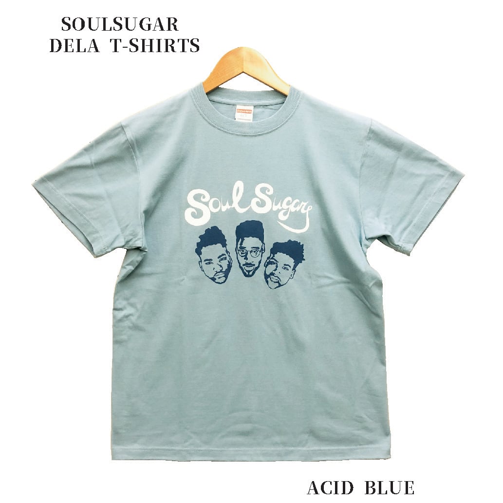 SOULSUGAR DELA T-SHRITS:ACID BLUE / ソウルシュガー・デラ・Tシャツ