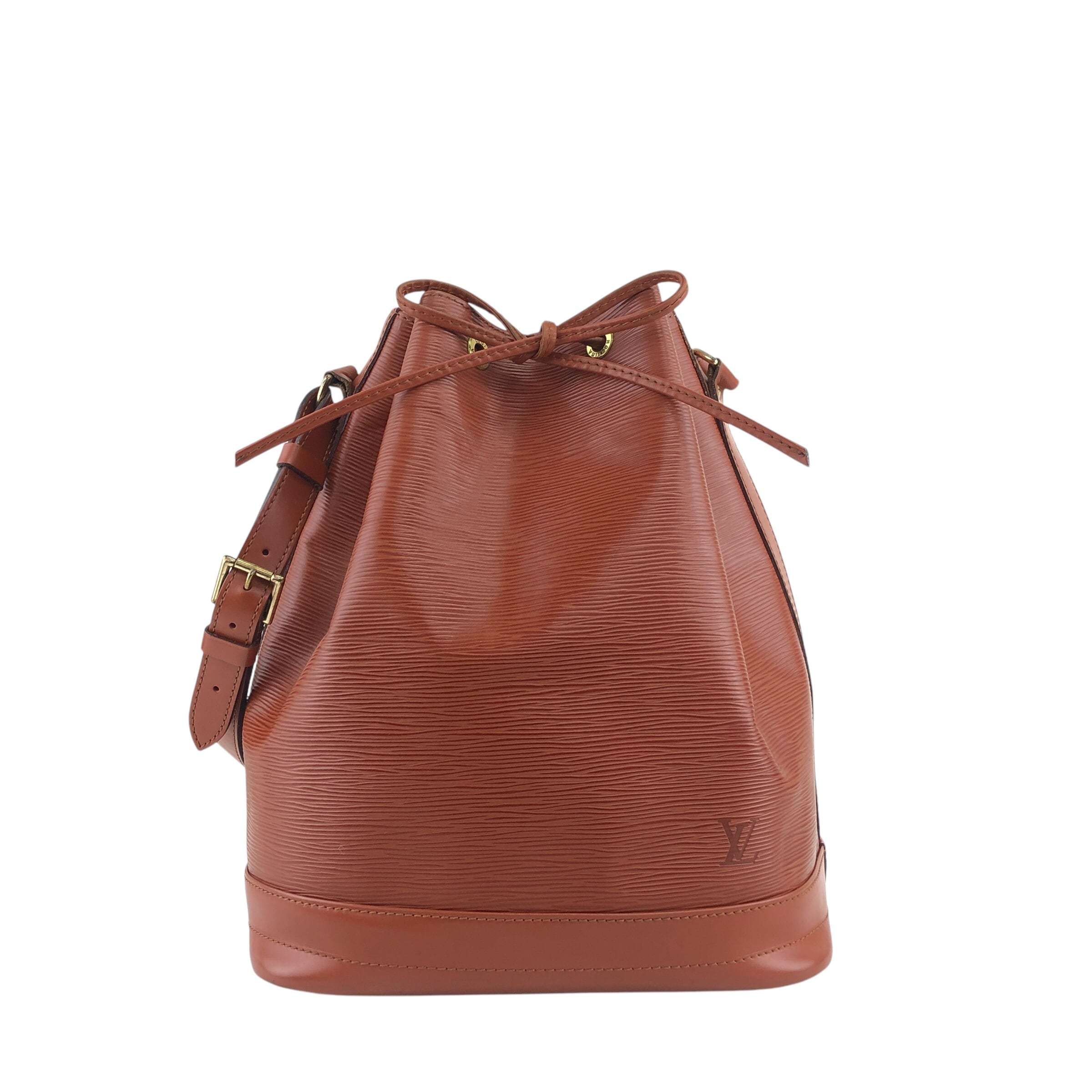 S*0様 LOUIS VUITTON ルイ ヴィトン エピ ノエ 巾着型 ポスト LOUIS VUITTON ルイヴィトン エピ ショルダーバッグ ブラウン レザー