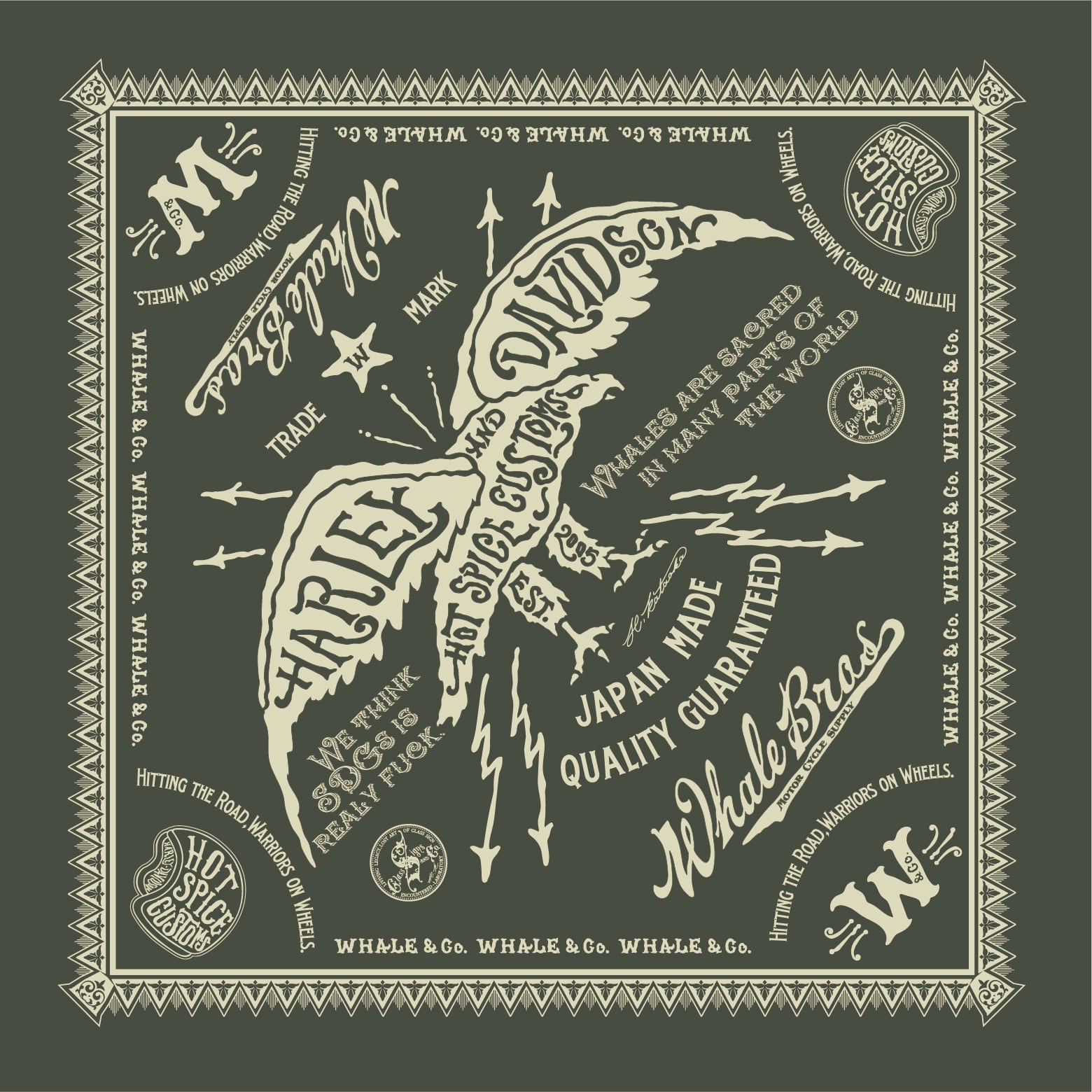 アート バンダナ［HSCイーグル］ | Whale Custom