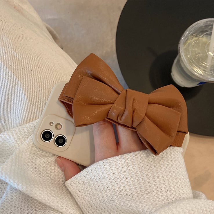 リボンスマホケース スマホポシェット iPhone リボンスマホポーチ スマートポーチ Lリボン – A.Y.Judie