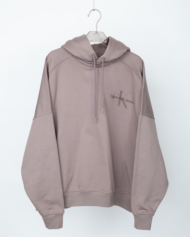 " Calvin Klein Jeans" logo printed hoodie with attached hood