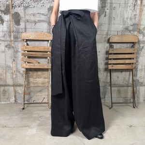 HYKE【ハイク】LINEN WIDE LEG PANTS (13268)