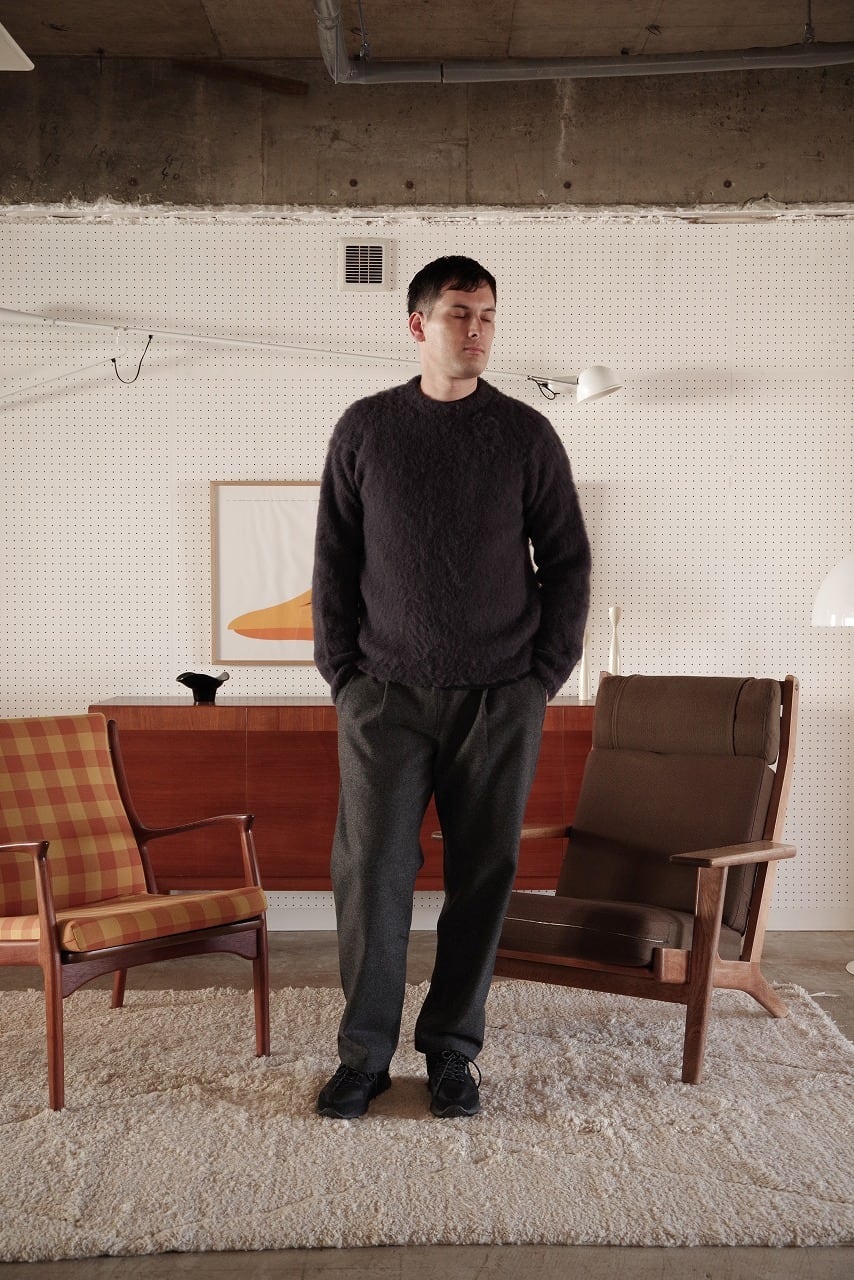 Felted Melton Easy Trousers