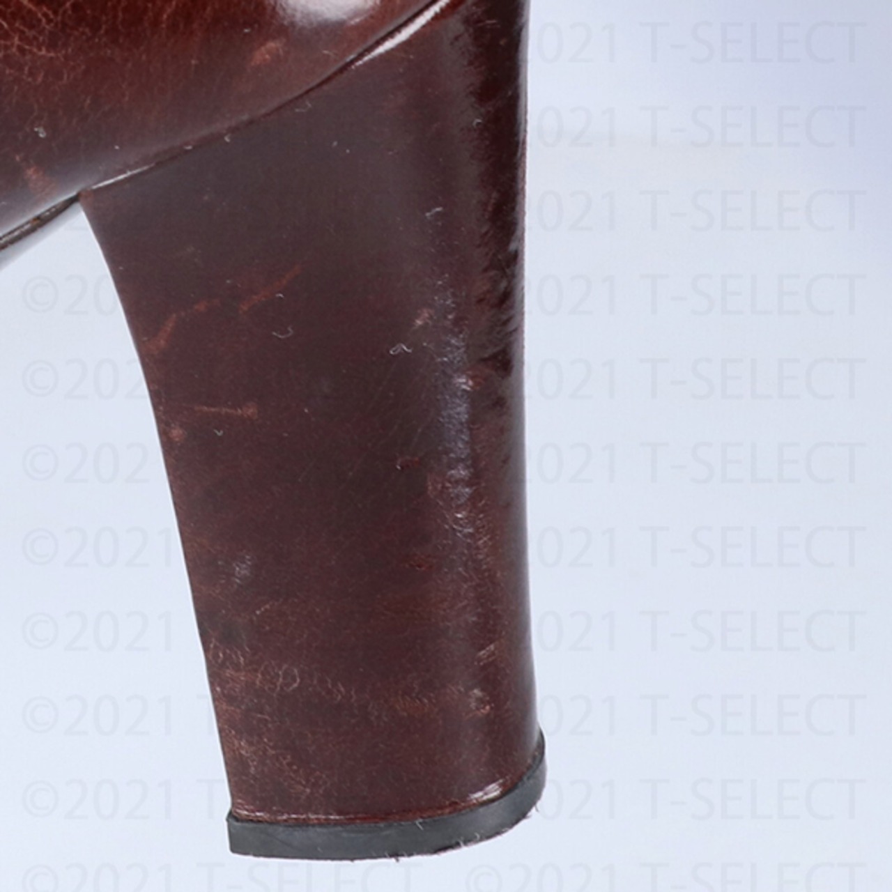 PRADA(プラダ)サイドジップ レザーロングブーツ/ブラウン