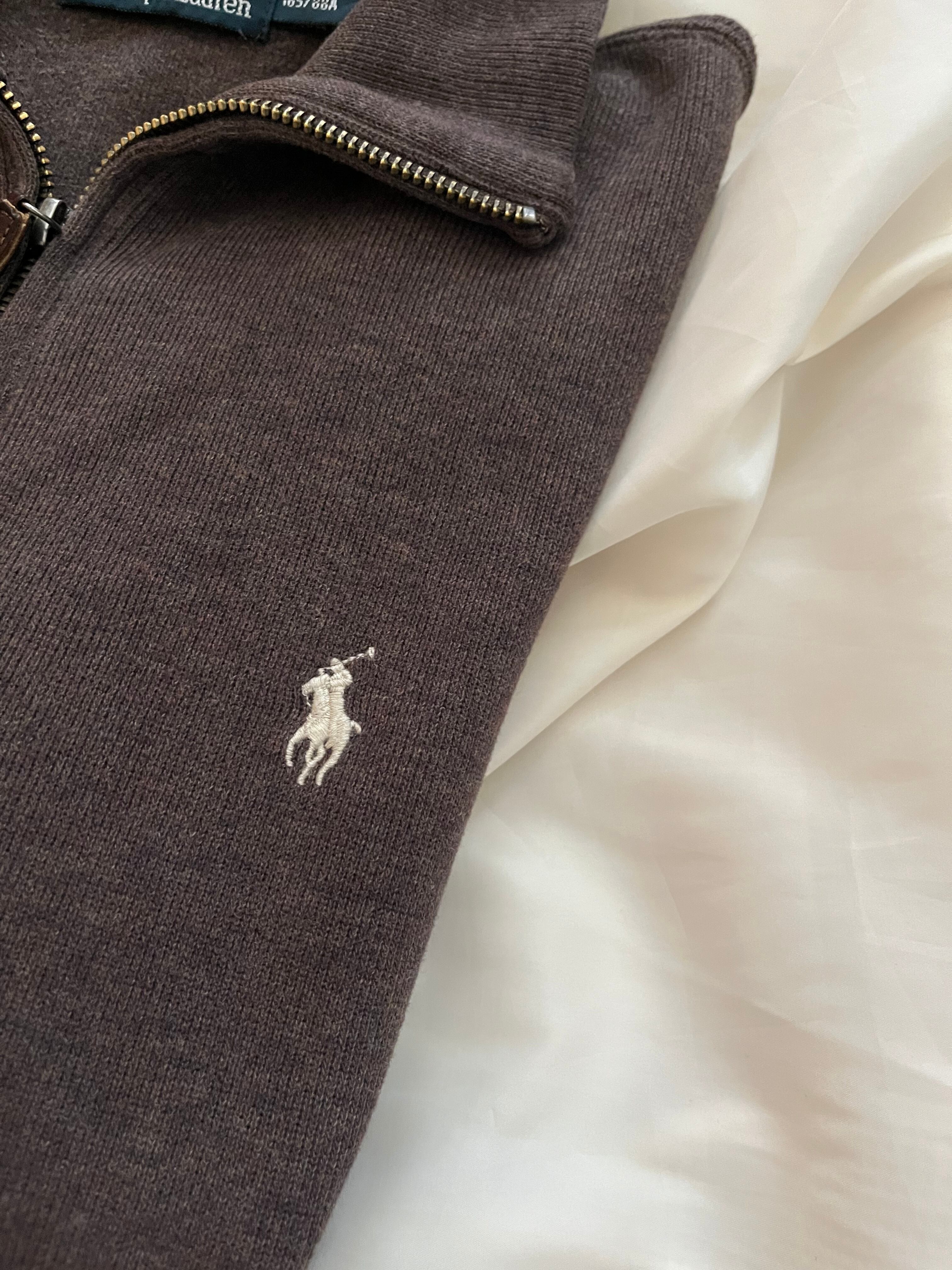 Polo RALPH LAUREN ポロ ラルフローレン ハーフジップ ブラウン