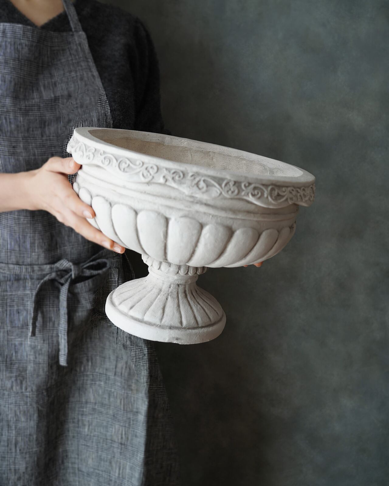 植木鉢】大きめゴブレット φ31cm 軽量グラスファイバー | アトリエ