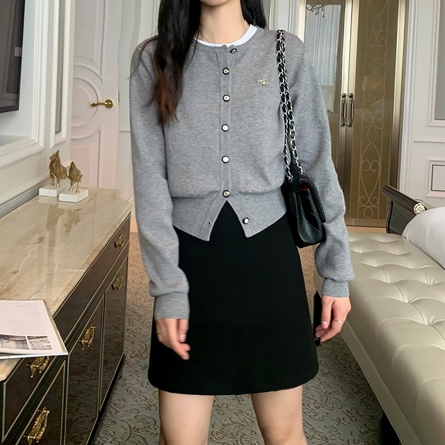Wool Blend Mini Skirt【H00516】