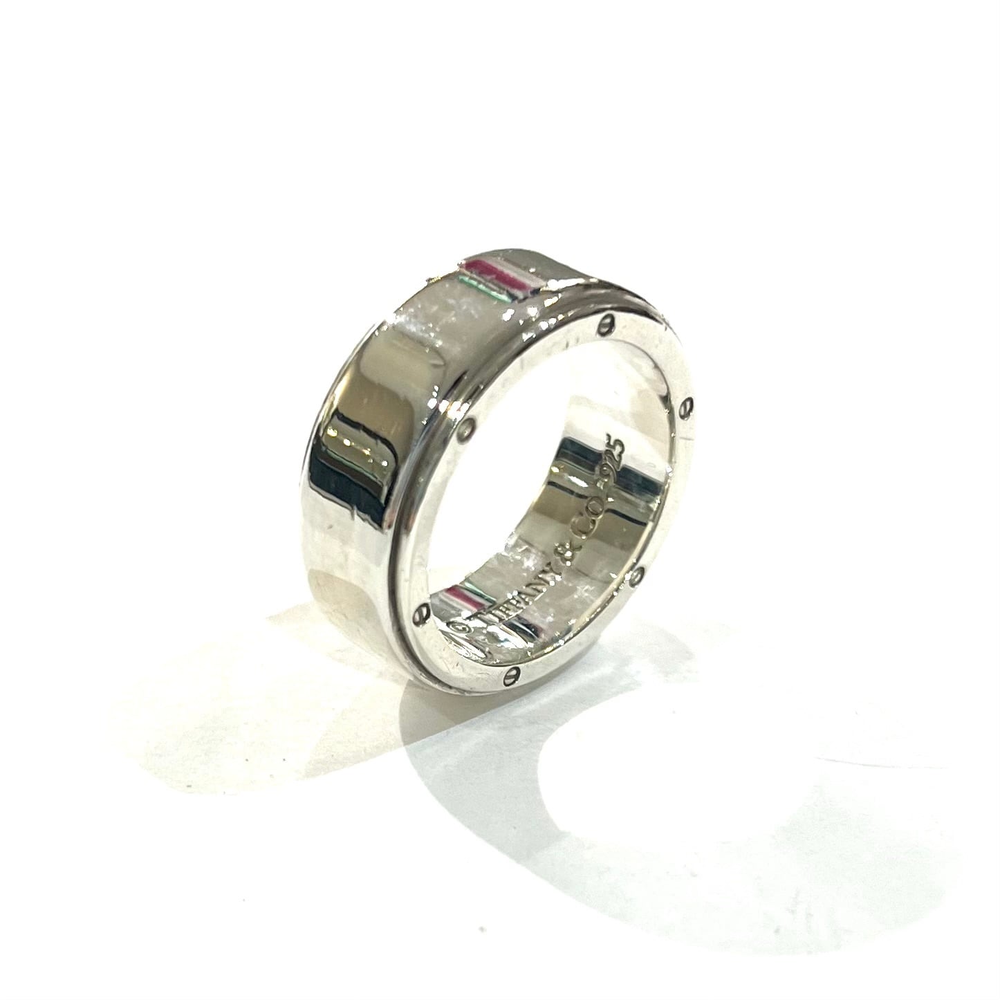 TIFFANY&CO.】2278洗練。メトロポリス リング 19号／幅1.1cm／ワイド