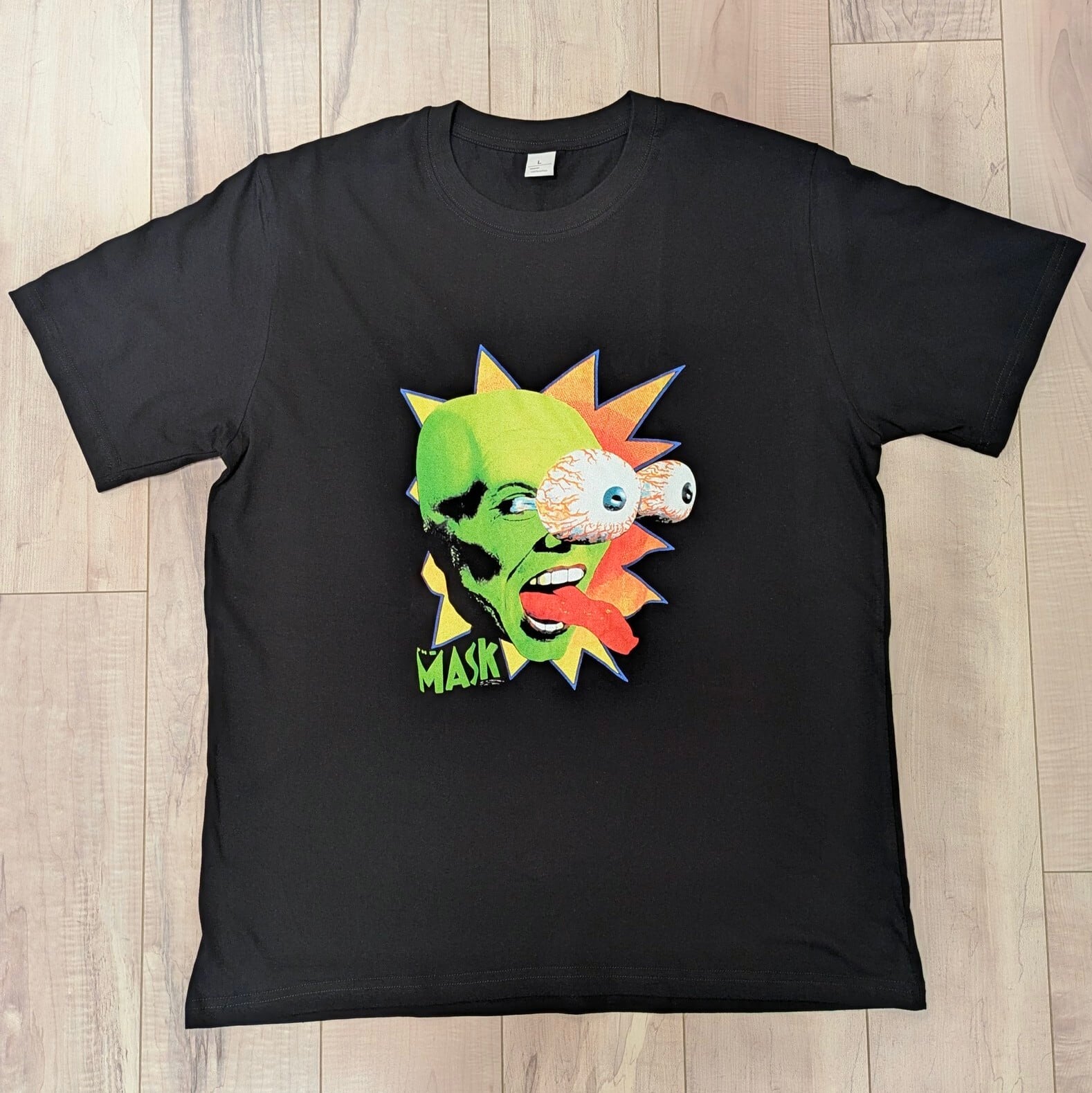 【 The Mask （マスク）】目ん玉ビヨーン(笑) / 映画Tシャツ / Tシャツ / 90年代映画〚アメリカン雑貨 アメトイ〛