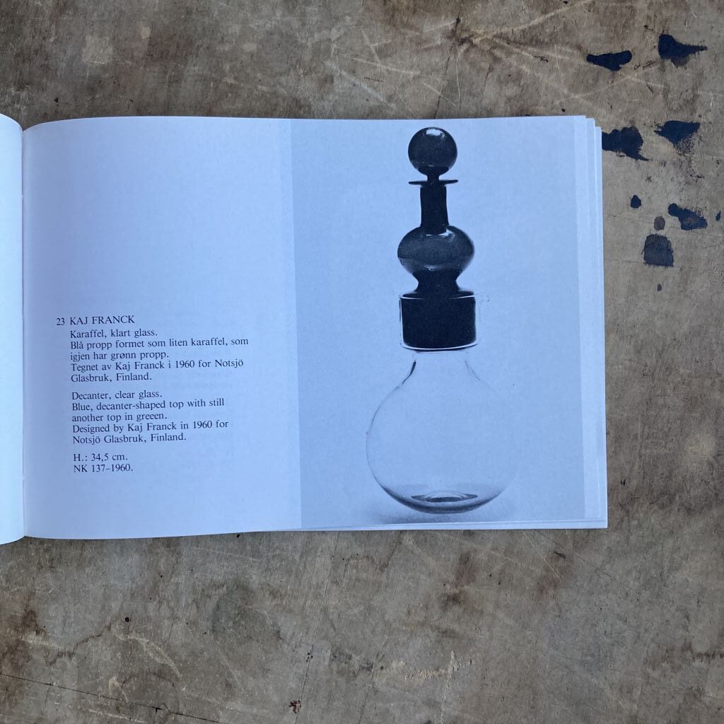 ノルウェーの国立工芸博物館が1946－1979年の間仕入れた物の