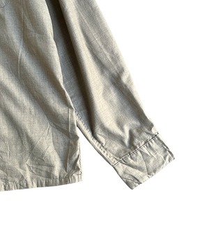 Vintage 50-60s L Arrow loop collar shirt -Khaki-