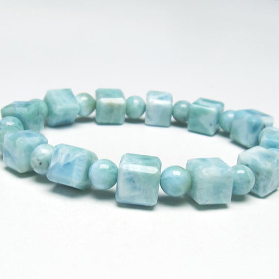 ラリマー ブレスレット 7mm 一点物 おまかせ便 111-34396